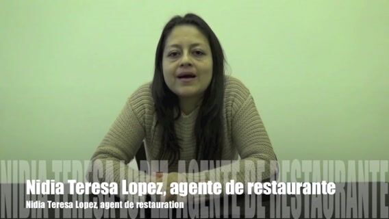 Nidia Teresa Lopez, agente de restauracion