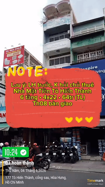 Cho thuê Nhà ở Quận 10 Tp Hồ Chí Minh diện tích 88 m² giá 60 triệu/tháng