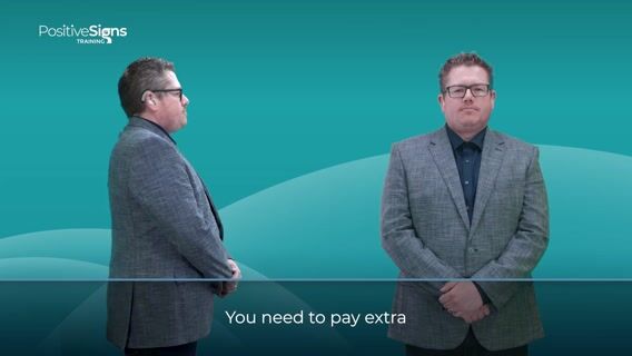 You need to pay extra