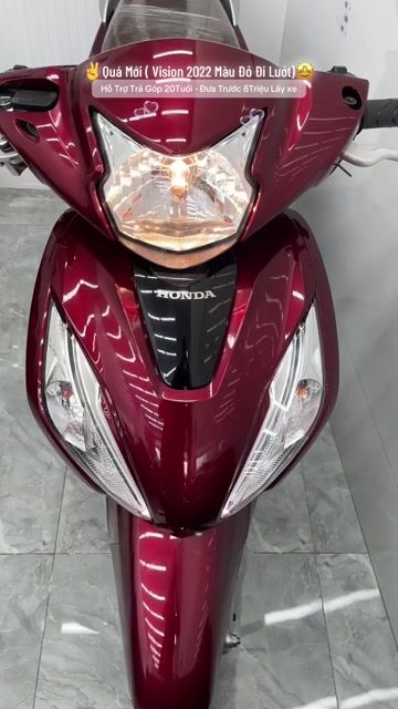 Honda Vision 2022 Đỏ 6000km. Mua bán Xe máy tại Thành phố Vĩnh Long Vĩnh Long được đăng bởi Gia Kiệt  hình 1