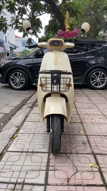 Xe đạp điện VC K1 màu Kem. Mua bán Xe điện tại Quận Long Biên Hà Nội được đăng bởi Xe điện Huân Linh hình 1