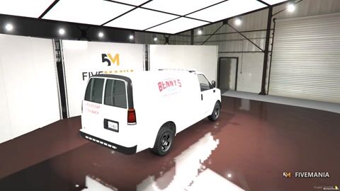 FIVEM Chevrolet Express | Lore Friendly Service Van | Benny's Livery | Working Lights | Add-On | Optimized | Fivem Ready | High Quality, video preview