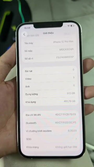 Apple iPhone 12 Pro Max 512GB Trắng. Mua bán Điện thoại tại Quận Thanh Xuân Hà Nội được đăng bởi Duy Vũ IPhone hình 1
