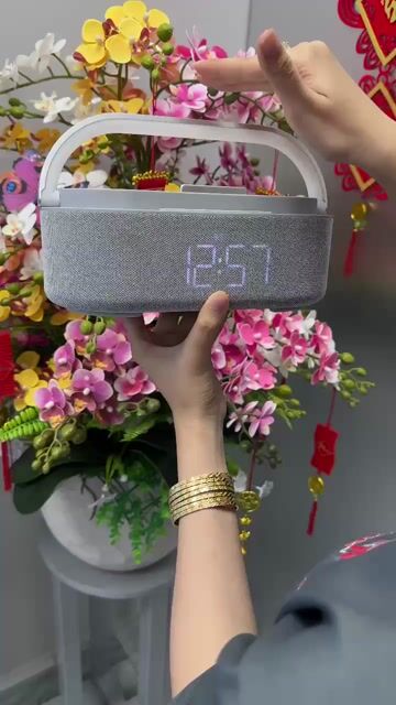 Loa Bluetooth Olike Xám Đèn LED. Mua bán Tivi, Âm thanh tại Huyện Cái Nước Cà Mau được đăng bởi THIÊN PHÚ MOBLE hình 1