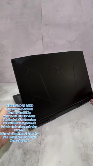 MSI BRAVO 15 B5DD Ryzen 7-5800H 8GB/512G. Mua bán Laptop tại Quận 6 Tp Hồ Chí Minh được đăng bởi Máy Tính Bảo Ngọc hình 1