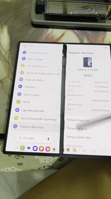Samsung Galaxy Z Fold6 Xanh Hư hỏng. Mua bán Điện thoại tại Huyện Gò Dầu Tây Ninh được đăng bởi ho hình 1