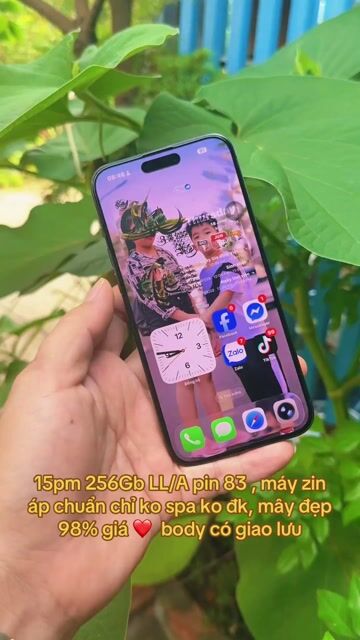 Apple iPhone 15 PM256GB pin 83 zin áp đẹp 98,5% QT. Mua bán Điện thoại tại Thành phố Mỹ Tho Tiền Giang được đăng bởi LH Max Dilys hình 1