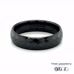 6mm Black Zirconia Ceramic Faceted Wedding Ring 360 video three