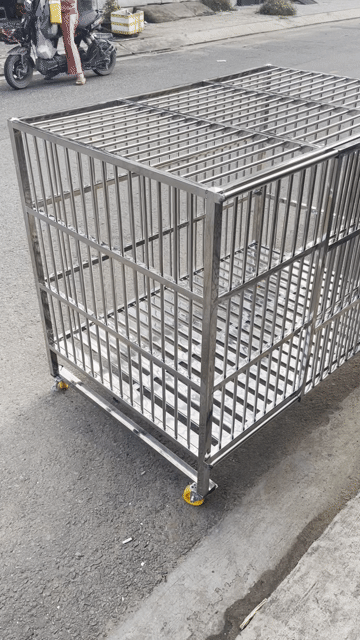 chuồng chó lớn inox nuôi Alakas-begie-Rot. Mua bán Phụ kiện, Thức ăn, Dịch vụ tại Quận 10 Tp Hồ Chí Minh được đăng bởi Thuận hình 1