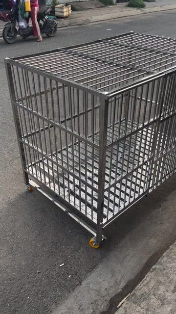 chuồng chó lớn inox nuôi Alakas-begie-Rot. Mua bán Phụ kiện, Thức ăn, Dịch vụ tại Quận 10 Tp Hồ Chí Minh được đăng bởi Thuận hình 1