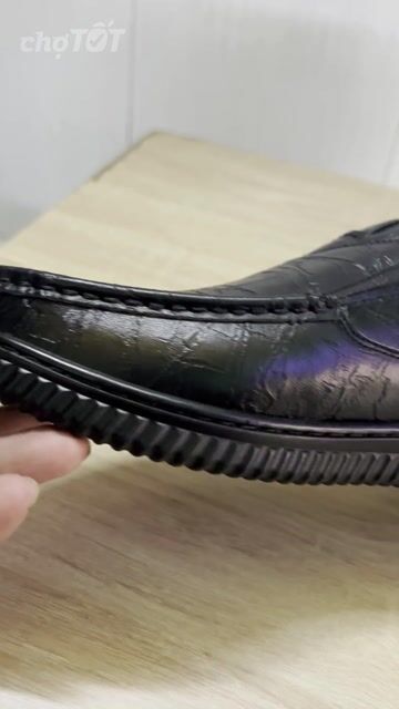 Giày lười Bitis Nam Da Đen Size 41. Mua bán Giày dép tại Quận 8 Tp Hồ Chí Minh được đăng bởi minh hải  hình 1
