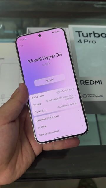Xiaomi Redmi Turbo 4 Pro 12/256GB Fullbox. Mua bán Điện thoại tại Thành phố Nam Định Nam Định được đăng bởi Trí Dũng Store hình 1