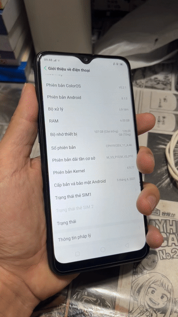 Oppo A5s  6GB/128GB Zin bộ nhớ cao, Full phụ kiện.. Mua bán Điện thoại tại Huyện Phù Mỹ Bình Định được đăng bởi Tam Nhan hình 1