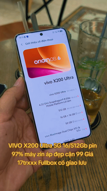Vivo X200 Ultra 5G 16/512Gb pin 97 fullbox đẹp 99. Mua bán Điện thoại tại Thành phố Mỹ Tho Tiền Giang được đăng bởi LH Max Dilys hình 1