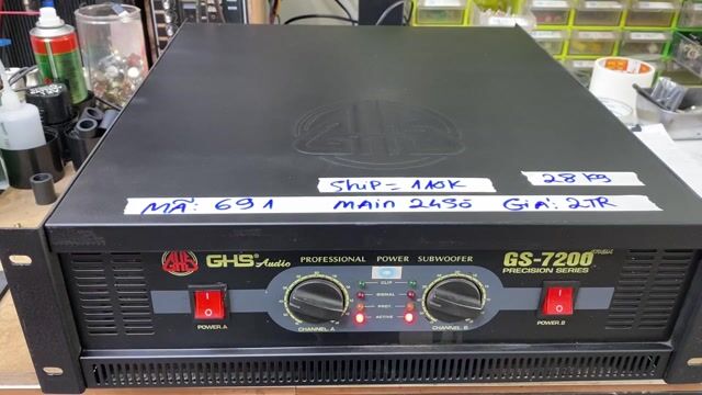 Cục đẩy công suất GHS Audio GS-7200 24so lớn. Mua bán Tivi, Âm thanh tại Huyện Châu Thành Bến Tre được đăng bởi MỘNG AUDIO Bến Tre hình 1