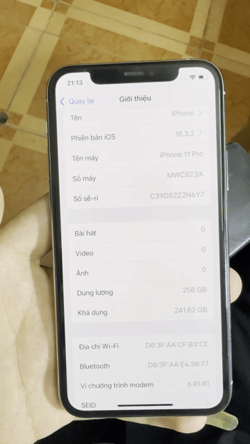 Apple iPhone 11 Pro 256GB Trắng. Mua bán Điện thoại tại Quận Hà Đông Hà Nội được đăng bởi  Trần Minh hình 1