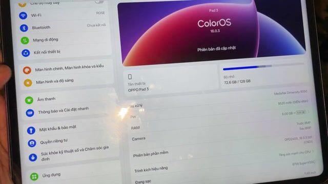 Oppo Pad 3 8GB/128GB Tím. Mua bán Máy tính bảng tại Quận 5 Tp Hồ Chí Minh được đăng bởi XNX hình 1