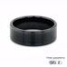 8mm Brushed Centre Black Zirconia Ceramic Ring 360 video three