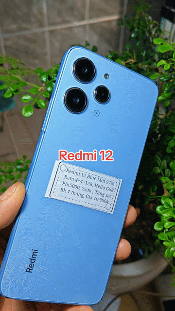 Redmi 12 Blue R4+4+128 Pin5000 2sim . Mua bán Điện thoại tại Huyện Trảng Bàng Tây Ninh được đăng bởi Sun Mobile Shop Điện Thoại Trảng Bàng Tây Ninh 01 hình 1