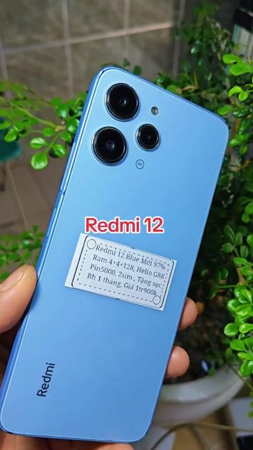 Redmi 12 Blue R4+4+128 Pin5000 2sim . Mua bán Điện thoại tại Huyện Trảng Bàng Tây Ninh được đăng bởi Sun Mobile Shop Điện Thoại Trảng Bàng Tây Ninh 01 hình 1