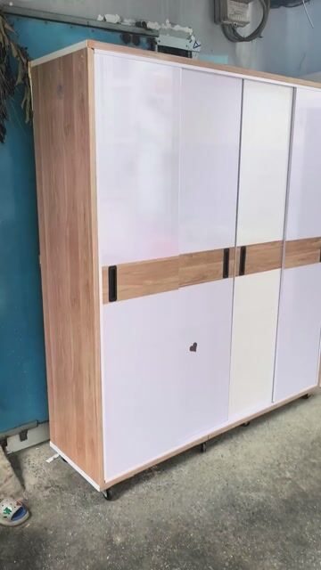 Tủ nhựa cửa lùa 1m8x1m65x45cm Trắng vân gỗ cũ. Mua bán Tủ, kệ gia đình tại Quận Tân Phú Tp Hồ Chí Minh được đăng bởi luong thi toan hình 1