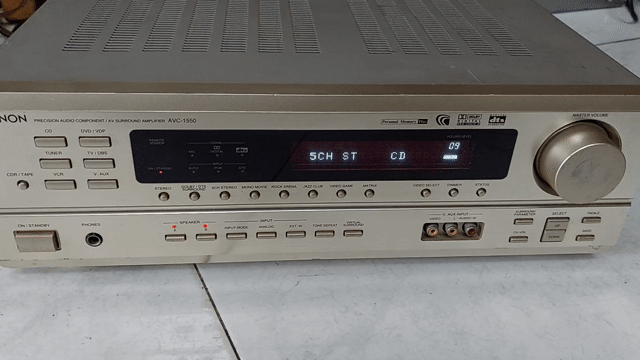 Amply 5.1 Denon AVC-1550 Vàng đồng 195W. Mua bán Tivi, Âm thanh tại Huyện Bình Chánh Tp Hồ Chí Minh được đăng bởi Le va loa amply bãi hình 1