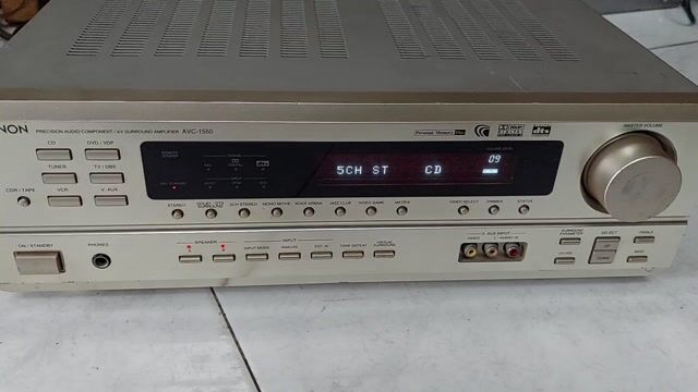Amply 5.1 Denon AVC-1550 Vàng đồng 195W. Mua bán Tivi, Âm thanh tại Huyện Bình Chánh Tp Hồ Chí Minh được đăng bởi Le va loa amply bãi hình 1