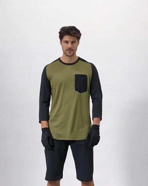 Norrona Skibotn Wool 3/4-Sleeve T-Shirt - Men's - Men