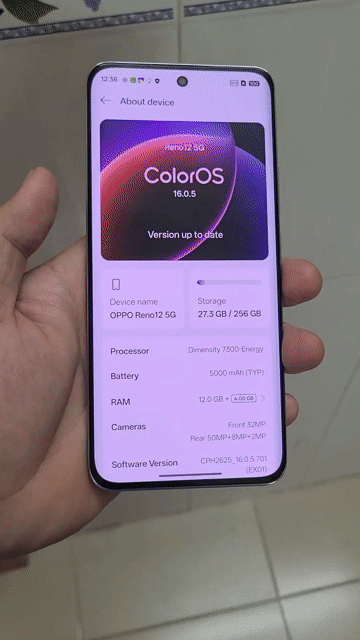 Oppo Reno 12 5G 12GB/256GB Bạc. Mua bán Điện thoại tại Quận 6 Tp Hồ Chí Minh được đăng bởi Cường Mobile hình 1