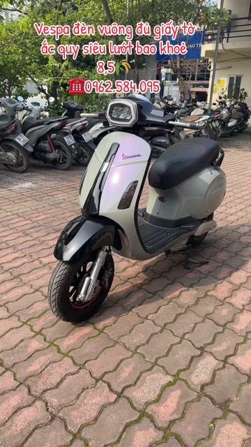 Xe máy điện Vespa màu Xám. Mua bán Xe máy tại Quận Bắc Từ Liêm Hà Nội được đăng bởi Xe điện Bình Phương hình 1
