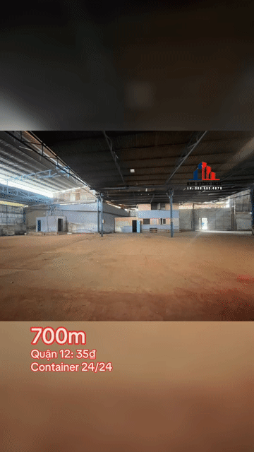 Cho thuê Văn phòng, Mặt bằng kinh doanh Quận 12 Tp Hồ Chí Minh diện tích 700 m² giá 35 triệu/tháng