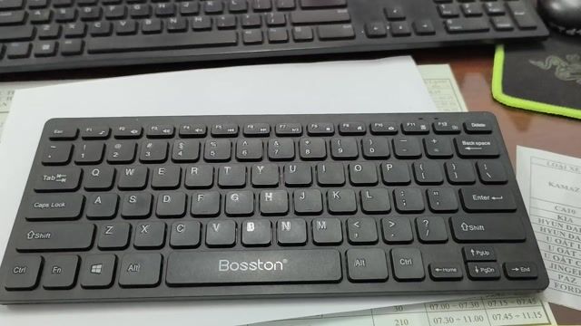 Bàn phím Bosston không dây Mini Đen. Mua bán Phụ kiện (Màn hình, Chuột...) tại Huyện Thăng Bình Quảng Nam được đăng bởi Trương Nguyễn Việt Linh hình 1