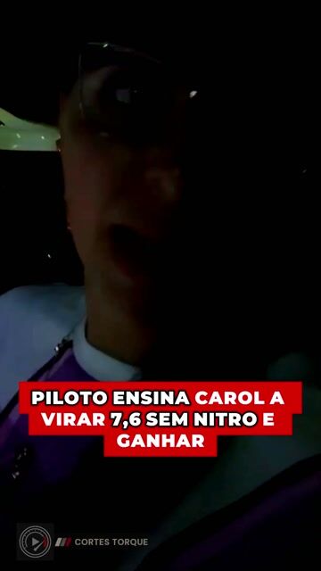 Piloto ensina Carol a virar 7,6 sem nitro e faturar o troféu