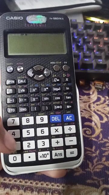 Máy tính Casio FX-580VN X Đen nồi đồng cối đá. Mua bán Đồ dùng văn phòng tại Huyện Thanh Oai Hà Nội được đăng bởi Lê Đạt hình 1