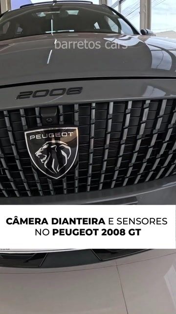 CÂMERA DIANTEIRA E SENSORES NO PEUGEOT 2008 GT