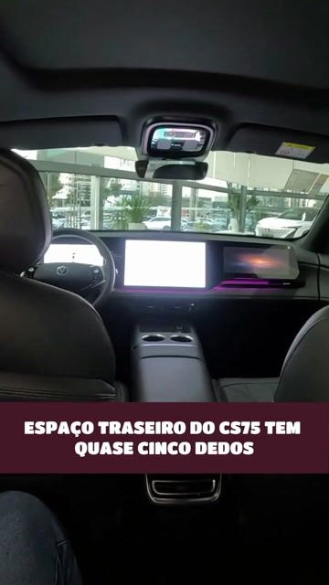 ESPAÇO TRASEIRO DO CS75 TEM QUASE CINCO DEDOS #suv #turbo