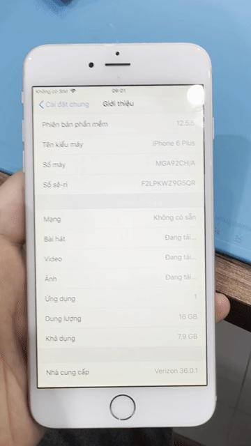 Apple iPhone 6 Plus 16GB Bạc. Mua bán Điện thoại tại Quận Hai Bà Trưng Hà Nội được đăng bởi Dũng hình 1