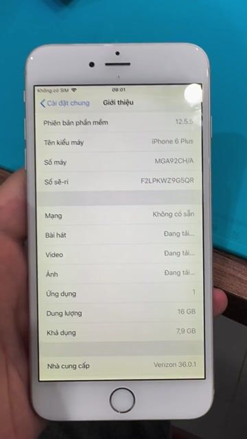 Apple iPhone 6 Plus 16GB Bạc. Mua bán Điện thoại tại Quận Hai Bà Trưng Hà Nội được đăng bởi Dũng hình 1