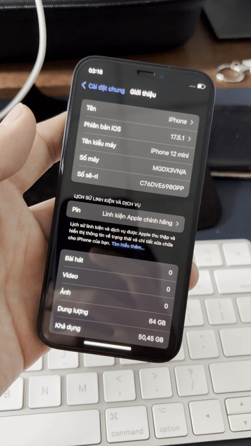 Iphone 12 mini 64Gb, tặng ốp lưng chính hãng Apple. Mua bán Điện thoại tại Quận Tân Phú Tp Hồ Chí Minh được đăng bởi Nguyễn Sang hình 1