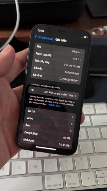 Iphone 12 mini 64Gb, tặng ốp lưng chính hãng Apple. Mua bán Điện thoại tại Quận Tân Phú Tp Hồ Chí Minh được đăng bởi Nguyễn Sang hình 1