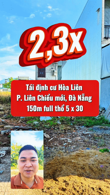 Mua bán Đất Huyện Hòa Vang Đà Nẵng diện tích 150 m² giá 2,33 tỷ
