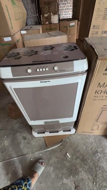 Quạt hơi nước Kangaroo KG50F99 Nâu Trắng. Mua bán Quạt tại Quận Nam Từ Liêm Hà Nội được đăng bởi duy vũ hình 1