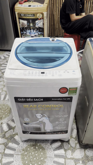 Máy giặt Toshiba 8.2kg cửa trên Trắng. Mua bán Máy giặt tại Huyện An Dương Hải Phòng được đăng bởi Phát Thanh Lý  hình 1