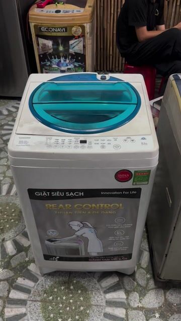 Máy giặt Toshiba 8.2kg cửa trên Trắng. Mua bán Máy giặt tại Huyện An Dương Hải Phòng được đăng bởi Phát Thanh Lý  hình 1