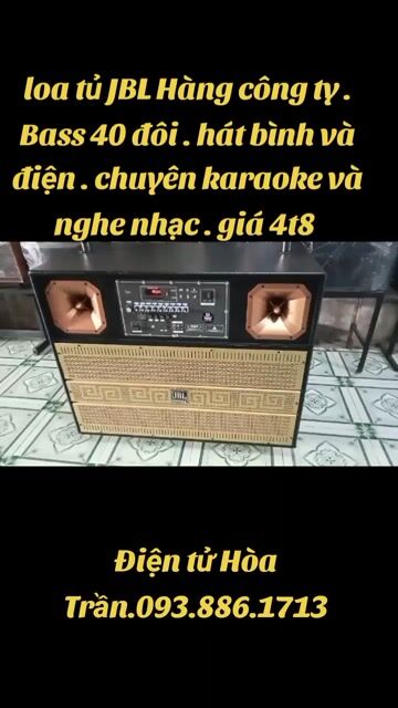 Loa tủ JBL Karaoke 40 đôi. Mua bán Tivi, Âm thanh tại Huyện Củ Chi Tp Hồ Chí Minh được đăng bởi HÒA TRẦN 1 hình 1