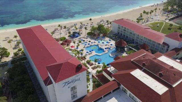 Breezes beach aerial image