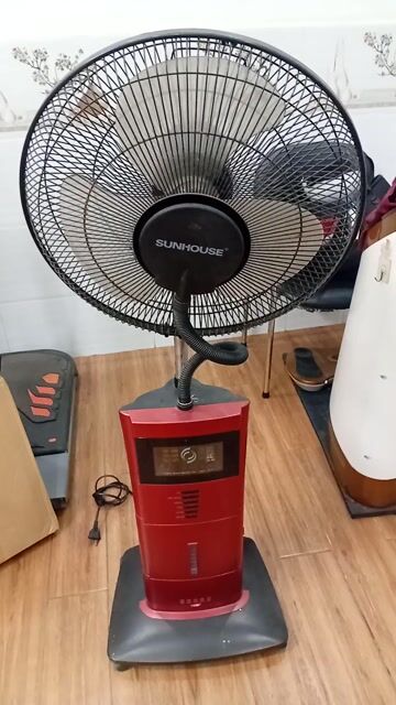 Quạt hơi nước SUNHOUSE Đen, Đỏ. Mua bán Quạt tại Quận Tân Bình Tp Hồ Chí Minh được đăng bởi Chí Thiện  hình 1