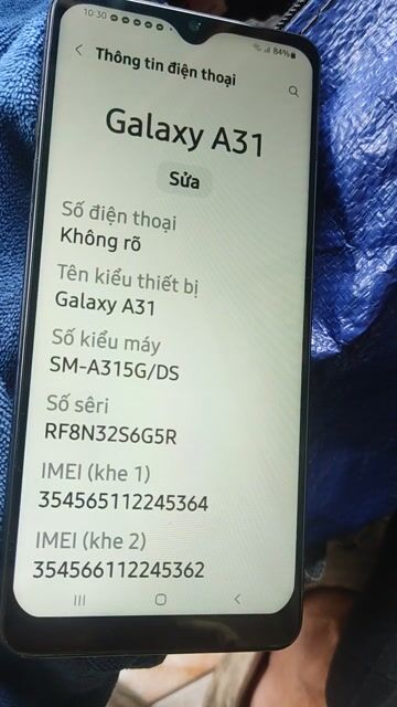 Samsung Galaxy A31 6GB/128GB. Mua bán Điện thoại tại Quận 5 Tp Hồ Chí Minh được đăng bởi Năm Shiper hình 1
