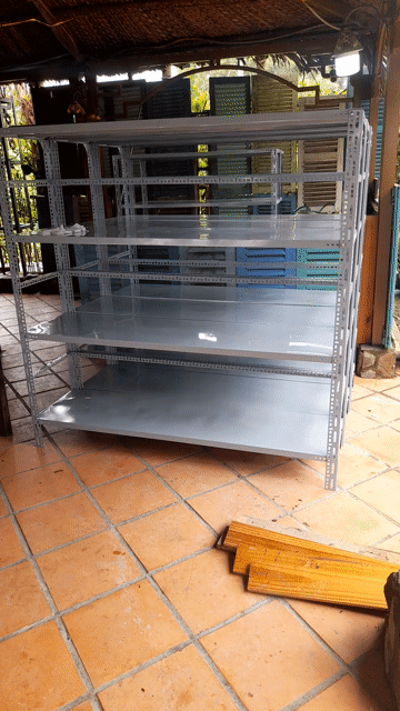 Kệ sắt 1m5x1m5x40cm 4 tầng. Mua bán Tủ, kệ gia đình tại Thành phố Thủ Dầu Một Bình Dương được đăng bởi Thu Hoàng hình 1