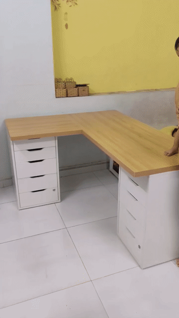 Bàn làm việc IKEA góc L 1 tủ. Mua bán Bàn ghế tại Thành phố Thủ Đức Tp Hồ Chí Minh được đăng bởi Tiệm Nhà Gỗ hình 1